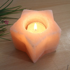 Himalayan Rose Salt Candle Holder - Experience the Healing Power of Natural Himalayan Salt!