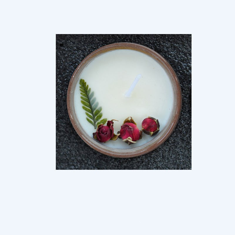 Ceramic Cup Candles with Dried Flowers and Essential Oils - The Perfect Addition to Your Self-Care Routine!