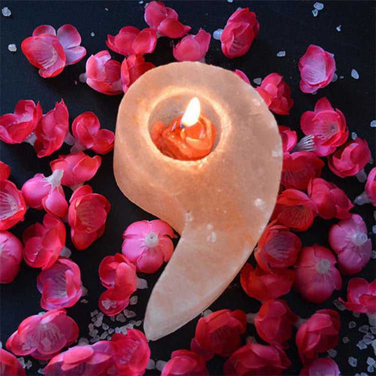 Himalayan Rose Salt Candle Holder - Experience the Healing Power of Natural Himalayan Salt!