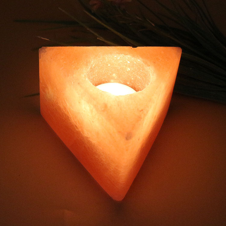 Himalayan Rose Salt Candle Holder - Experience the Healing Power of Natural Himalayan Salt!