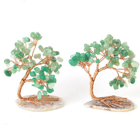 Handmade Gemstone Tree of Life with Copper Wire Wrapping - Choose Your Color and Enjoy the Healing Properties of Natural Crystals